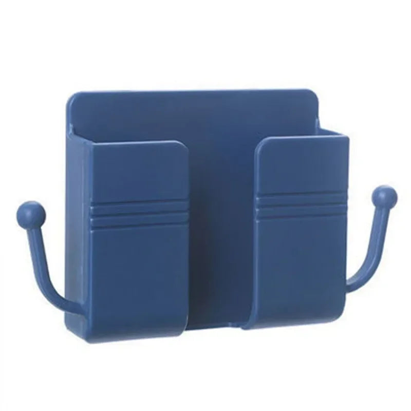 Mobile Phone Wall Mount Hat Hook Glasses Holder Hanger Remote Control Holder Bracket Charging Stand Home Storage Organization
