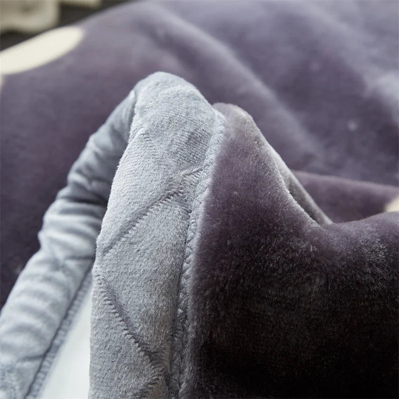 Hemasa New Flower Pettern  Pluffy warm blanket   150/180/200cm