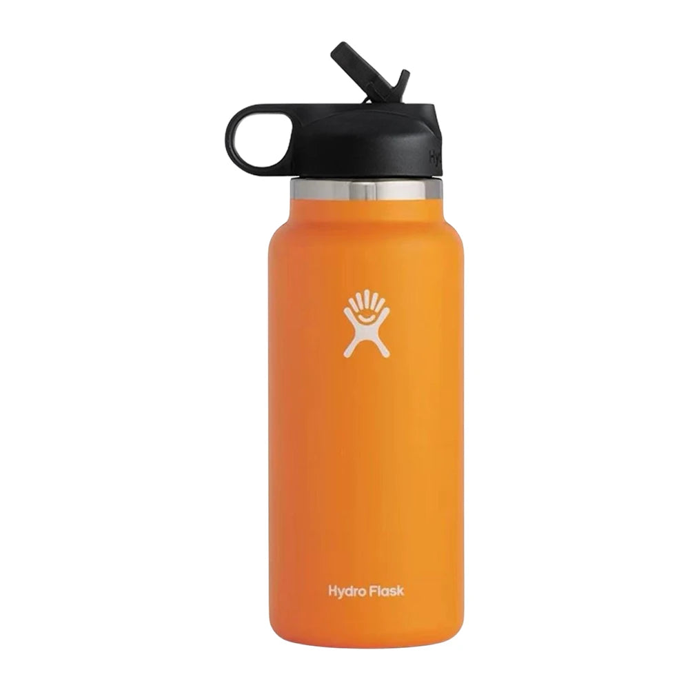 Hemasa 40oz Sports Water Bottle Insulated Vacuum Water Bottle Flex Cap Straw Lid Stainless Steel Vacuum Flask for Coffee Tea and Drinks