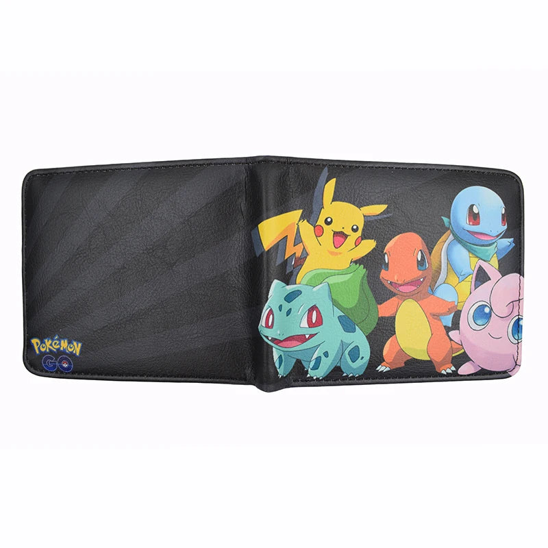 Hemasa Anime Cartoon Pikachu Charmander Wallet Cool Short Purse with Coin Pocket