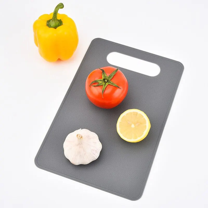 Hemasa 1pc Plastic Chopping Board Kitchen Tools Multicolor Easy Clean Nonslip Plastic Food Cutting Block Mat Tool Kitchen Cook Supplies