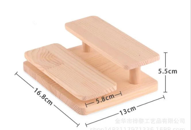 Wooden 2/3/4 Layers Puppet Toy Display Eyeglasses Showing Rack Jewelry Holder Bracelet Tray Stand Watch Cosmetics Shelf