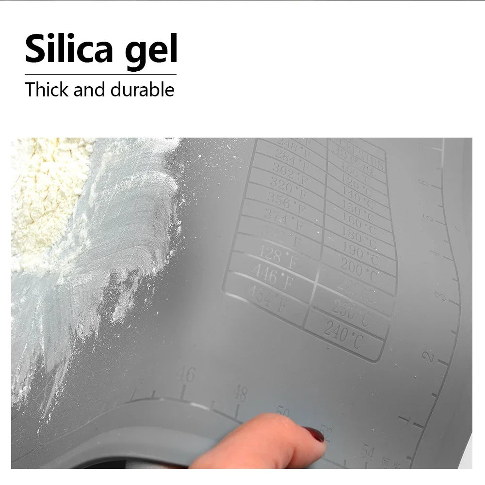 Tejesa Silicone Kneading Pad Non-Stick Surface Rolling Dough Mat with Scale /Kitchen Cooking Pastry Sheet