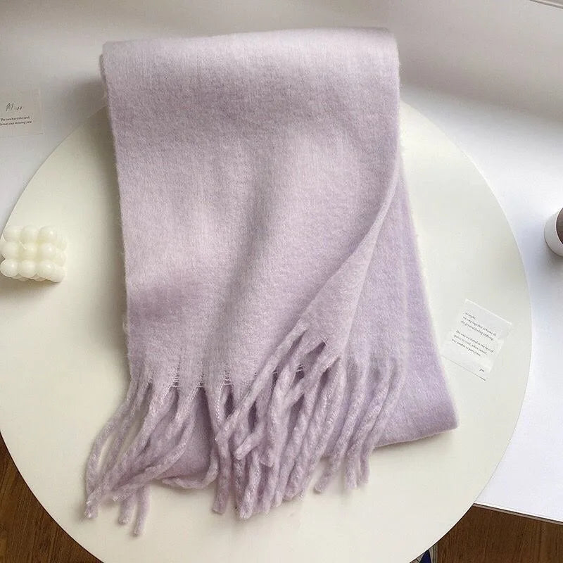 New Cashmere Scarf Woman Black Red Scarf Winter Scarves Ladies Scarf Warm XWJ12