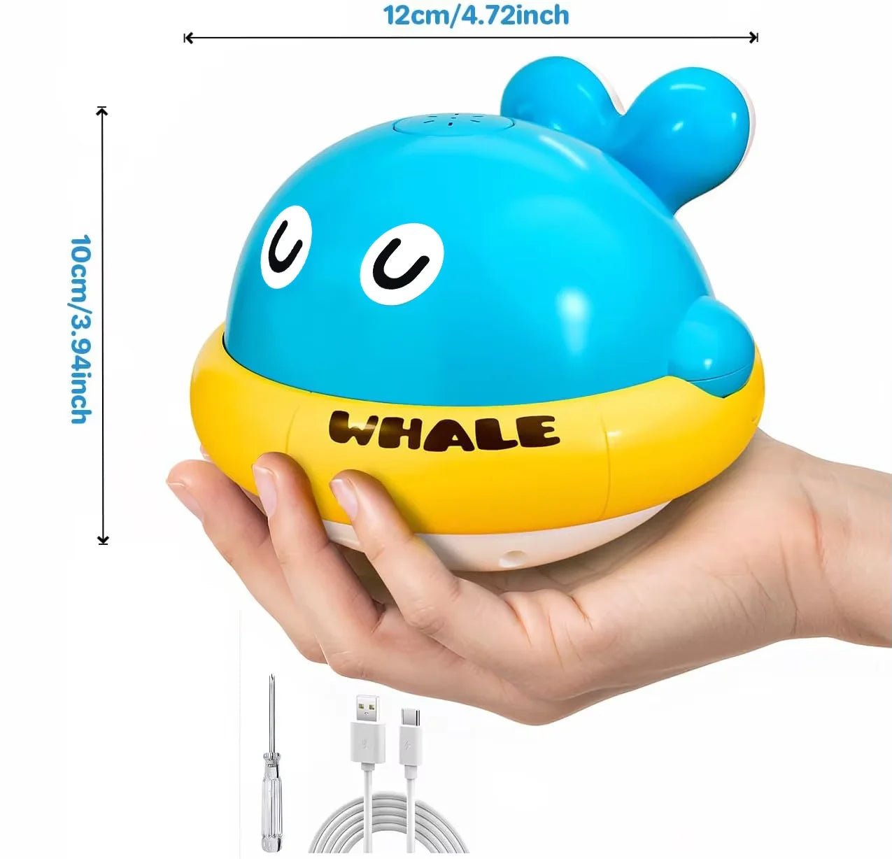 Tejesa Baby Bath Toys Toddler Bath Toys for Kids Light Up Whale Bath Toys Sprinkler Pool Water Table Infant Toys Bathtub Fountain Toy