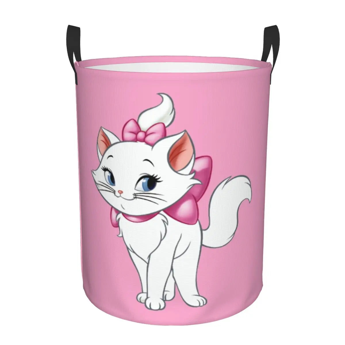Hemasa Cats   On Pink Laundry Foldable Basket  for Toys / Clothes Hamper Storage Bin for Kids Nursery