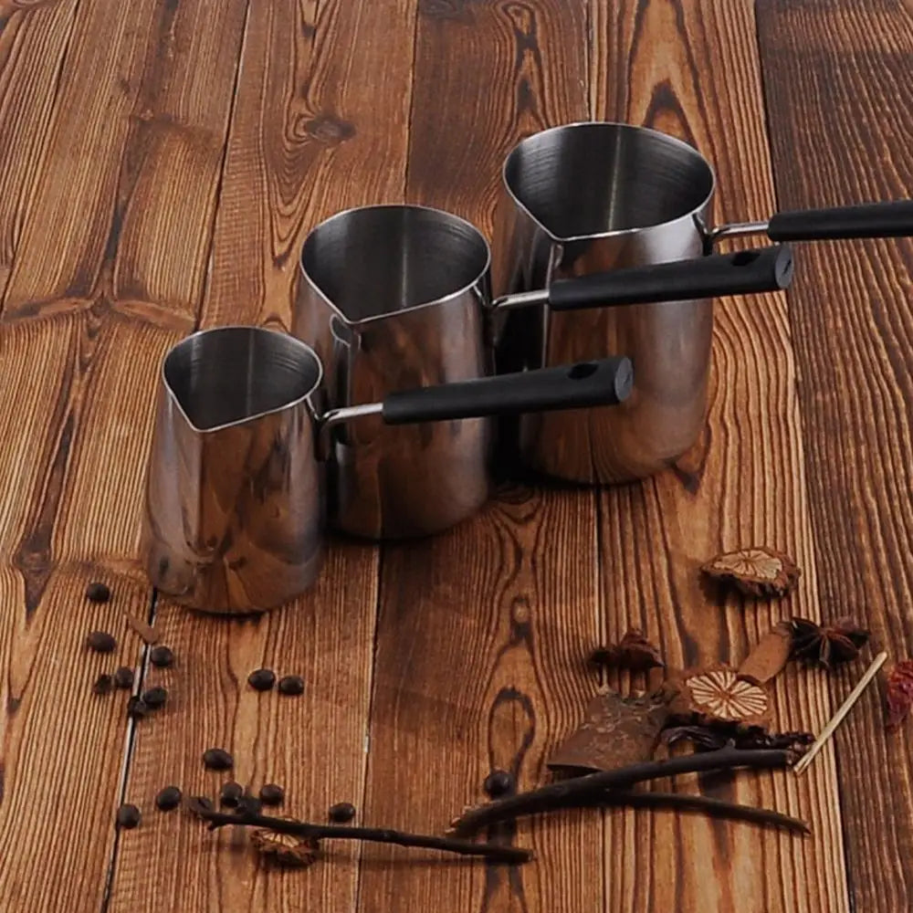 Stainless Steel Wax Melting Pot with Silicone Handle DIY Candle Melts Pot Dissolve Soap Jug Heated Coffee/Milk/Chocolate