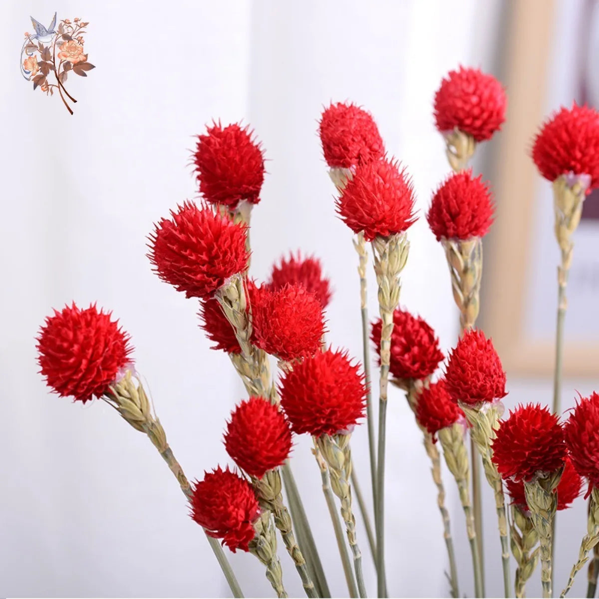 Natural Dried Strawberry Fruit Flower Bouquet DIY Handmade Christmas Floral Decor Wedding Party Decoration Home Table Ornaments