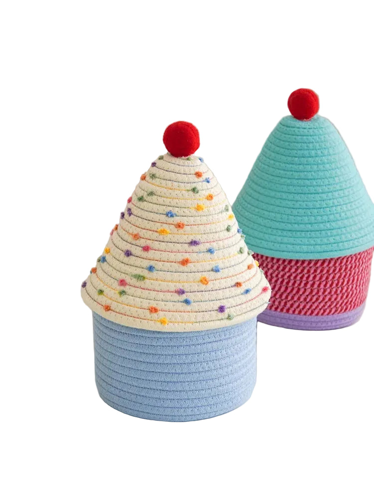 Tejesa Dopne Cotton Tead Woven Storage Basket Cute Living Room Sna Miscellaneous Goods Storage Box Bedroom Cosmetic Organizer...