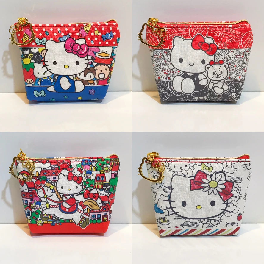 Tejesa Random  Hello Kitty Small Wallet/ Girl Wallet Kawaii Purses Cute Kid Birthday Gift