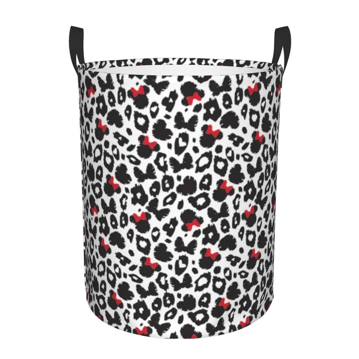 Tejesa  Mickey Mouse Cartoon Pattern Laundry Basket Collapsible Clothes Hamper for Nursery Kids Toys Storage Bin