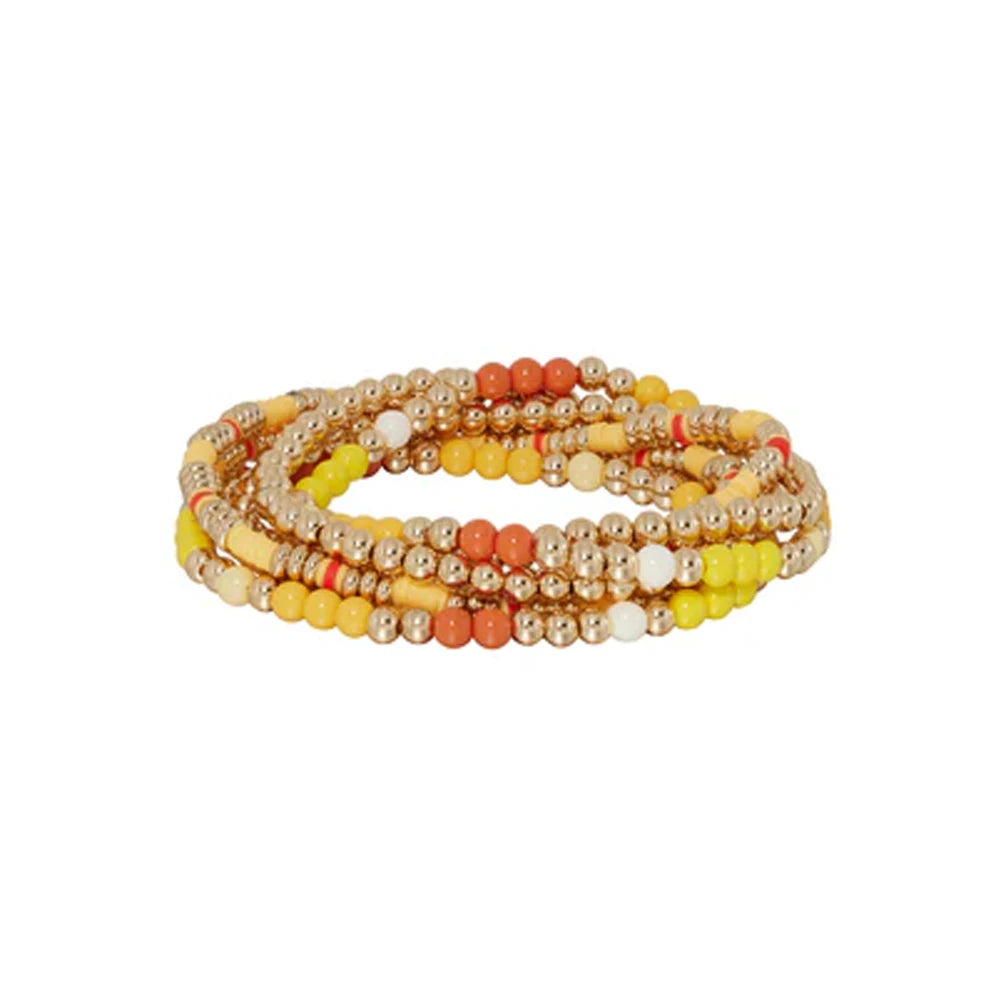 Tejesa Seed Beads Colorful 6mm Beaded  Bracelets Sets for girls/Women