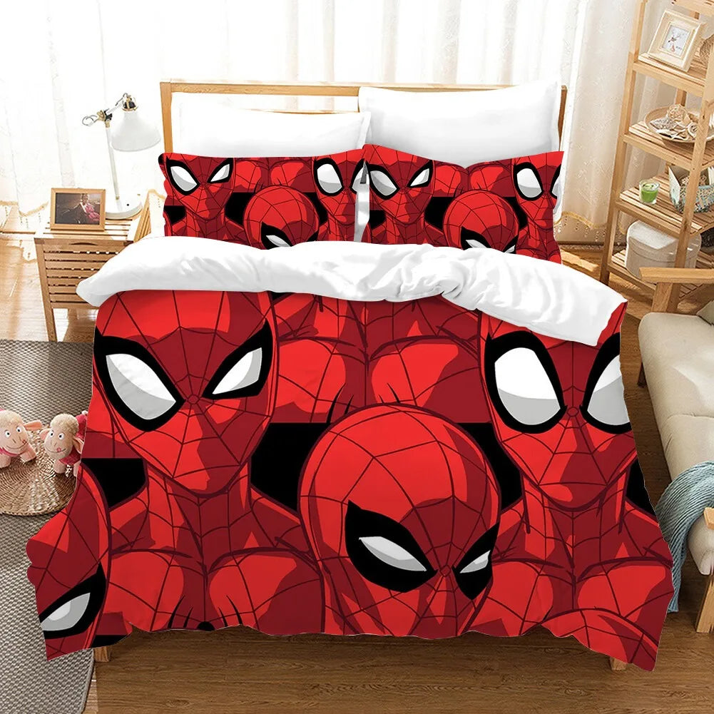 Super Marvel Ultimate Spiderman Bedding Set,Single Twin Full Queen King Size,Baby Cartoon Bed Set Kid Bedroom Bedding Sets
