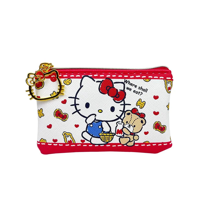 Tejesa Hello Kitty Girl Bank Card Coin Bag Coin Bags/ Mini Cute Zipper