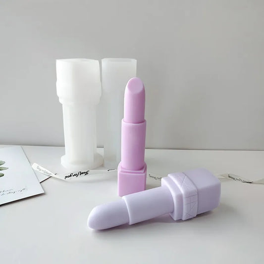 DIY Lipstick Luxury Silicone Mold Handmade Aroma Candle Plaster Ornaments Mould Candle Making Supplies Home Decor