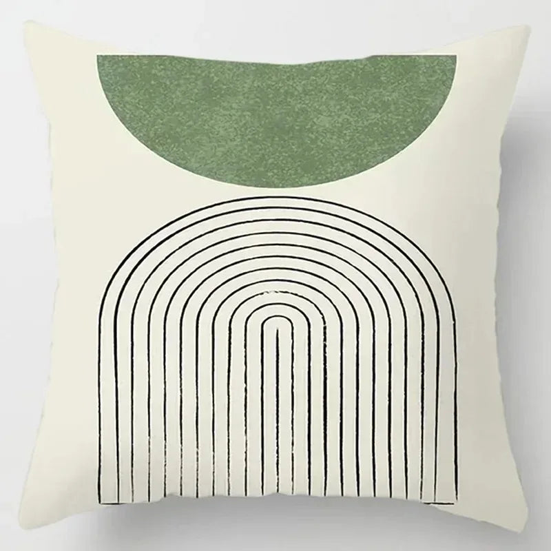 Hemasa 4Pcs Decorative Pillow Bedroom Sofa Car Cushion Cover Abstract Line Pattern Series Throw Pillow