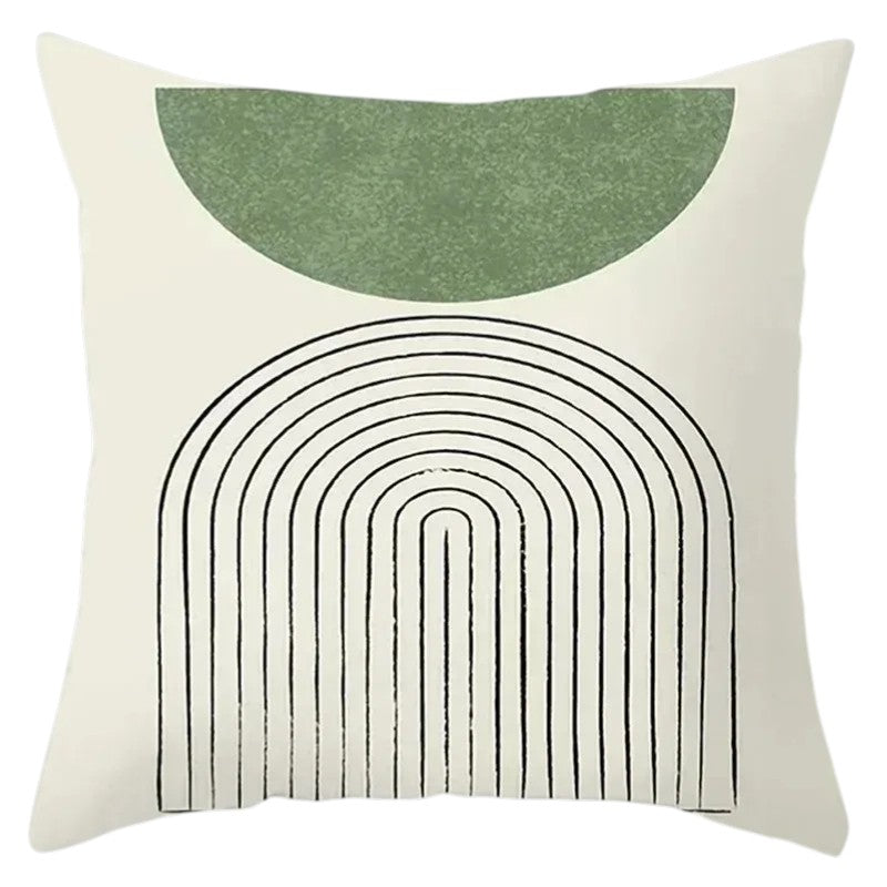 Hemasa 4Pcs Decorative Pillow Bedroom Sofa Car Cushion Cover Abstract Line Pattern Series Throw Pillow