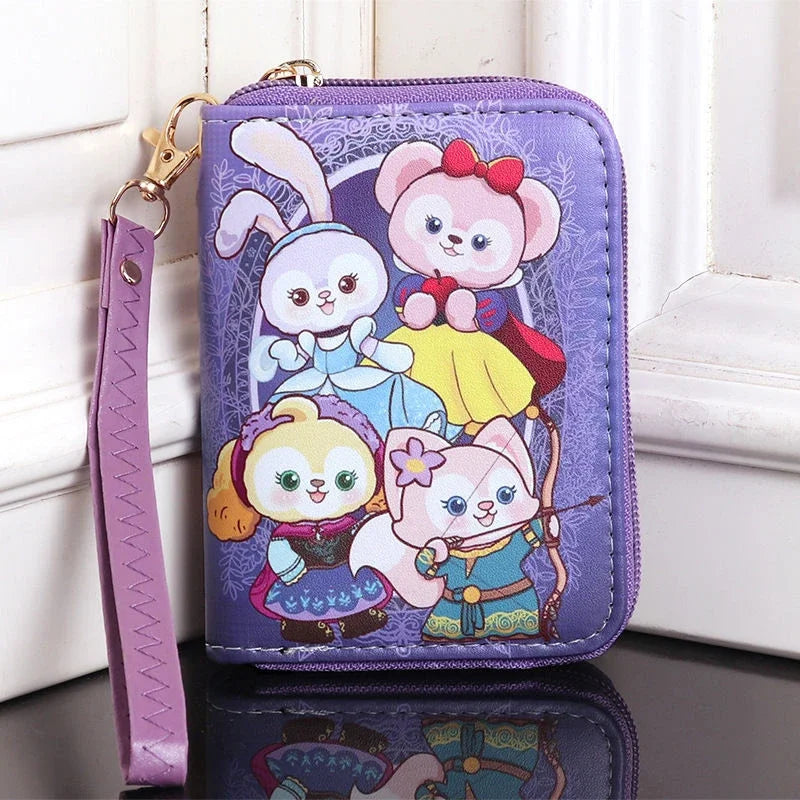 Cartoon Kuromi Short Version Waterproof Money Bag Zipper Coin Purse Multiple Card Slots Wallet Portable Decoration Girl Gift