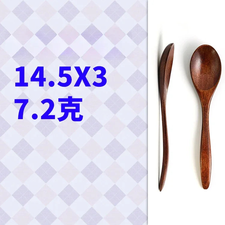 Wooden Retro Minimalist Tableware Spoon Anti Scalding Coffee Stirring Spoon Kitchen Cooking Utensils Tools Rice Soup Tea Spoon