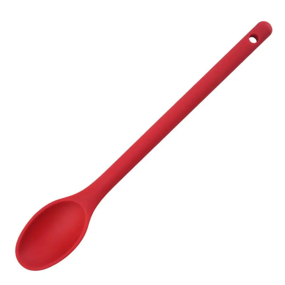 1 Pc Silicone Mixing Spoon Nonstick Cooking Spoon Kicthen Spoon Baking Spoon for Cooking Stirring, Mixing and Serving