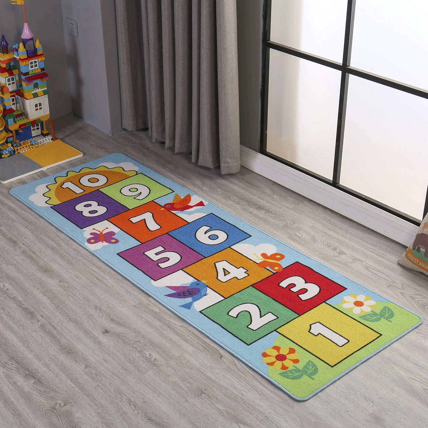 Tejesa Hopscotch Digital Game Carpet /Rug   / Live Room  Game Carpet Children's Game Mat Yoga Mat Коврик Rug For Bedroom