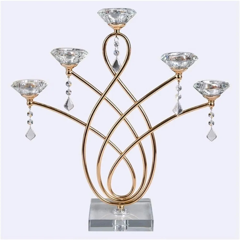 Candle Holder for Dining Table Wedding Decoration Candlelight Dinner Home Decor Centerpieces Chandelier Holders & Accessories