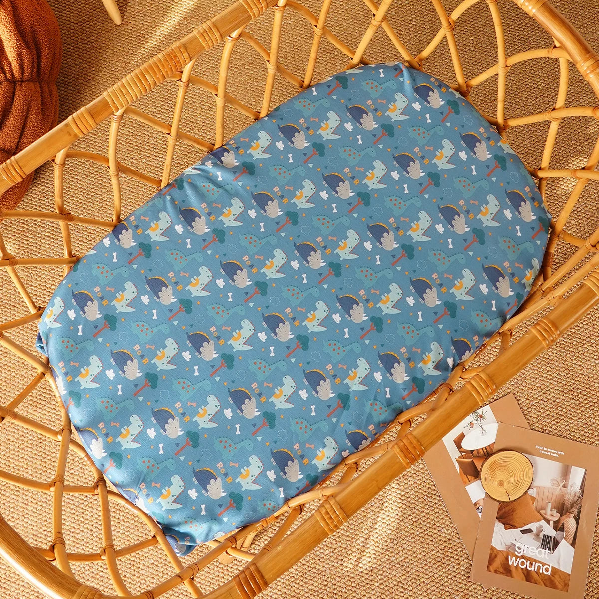 Tejesa 2pcs Set New Design 100% Polyester Cotton Baby Bed Sheet Newborn Crib Bedsheet Size 66x41cm