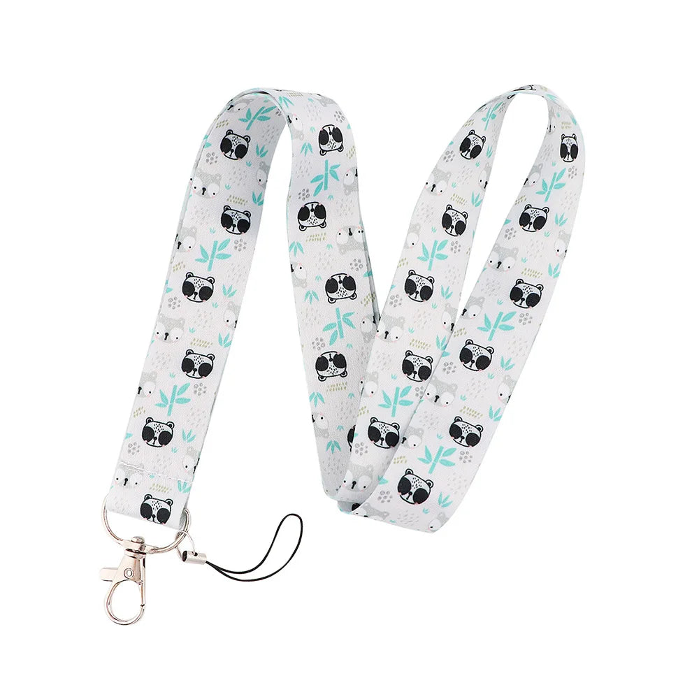 Tejesa 2pcs Beautiful Lanyard Keys Chain Badge Holder ID Credit Card Pass Hang Rope Lariat Mobile Phone Charm Accessories Gifts Wholesale