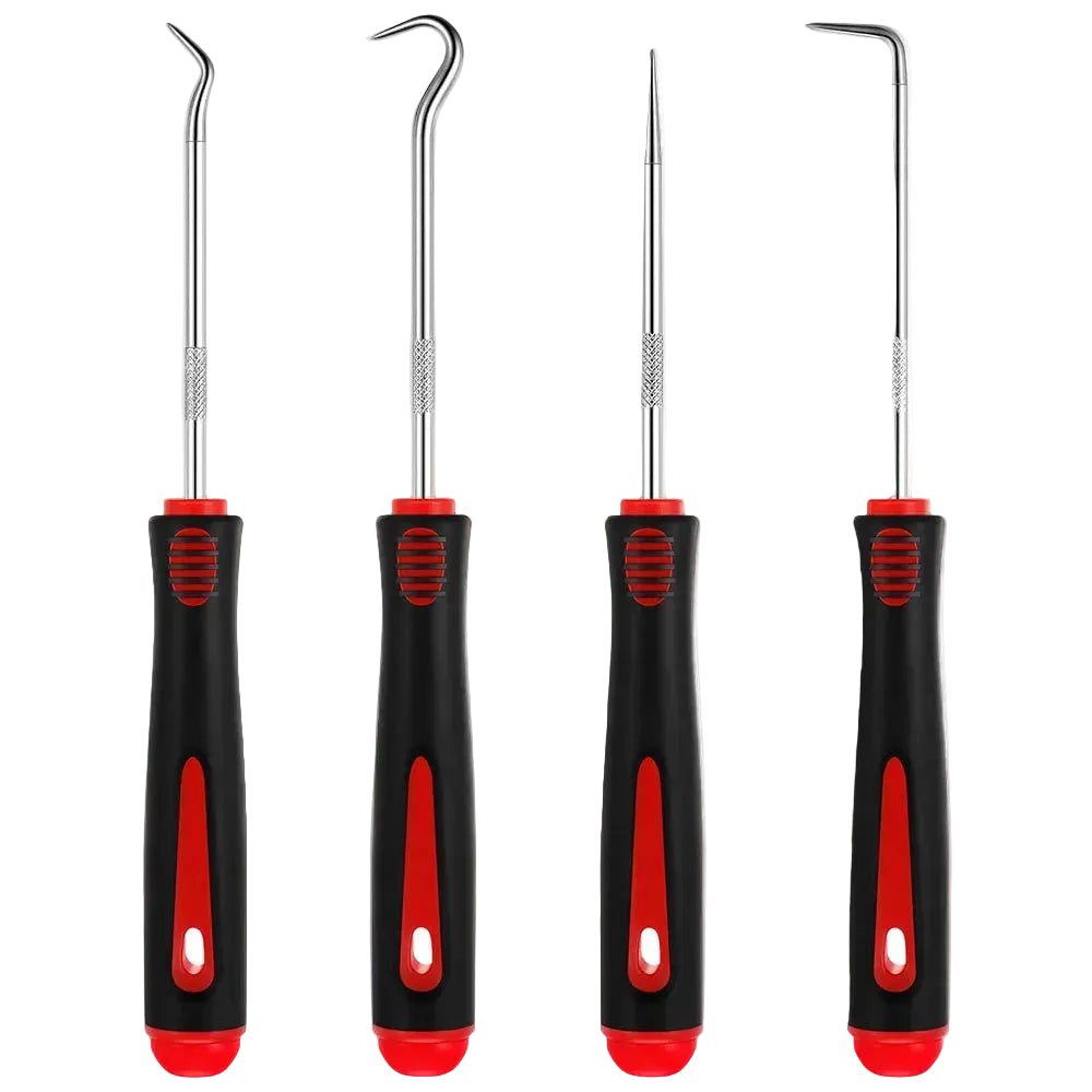 Tejesa 4 in 1 Car Auto Vehicle Oil Seal Screwdrivers Set O-Ring Seal Gasket Puller Remover Pick Hooks Tools Sealing Repair Tools