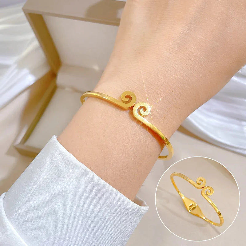 Bangle Men Women Jewelry Roman Bangle Stainless Steel Bracelet Carving Roman Numeral Couple For Luxury Cuff Bracelet