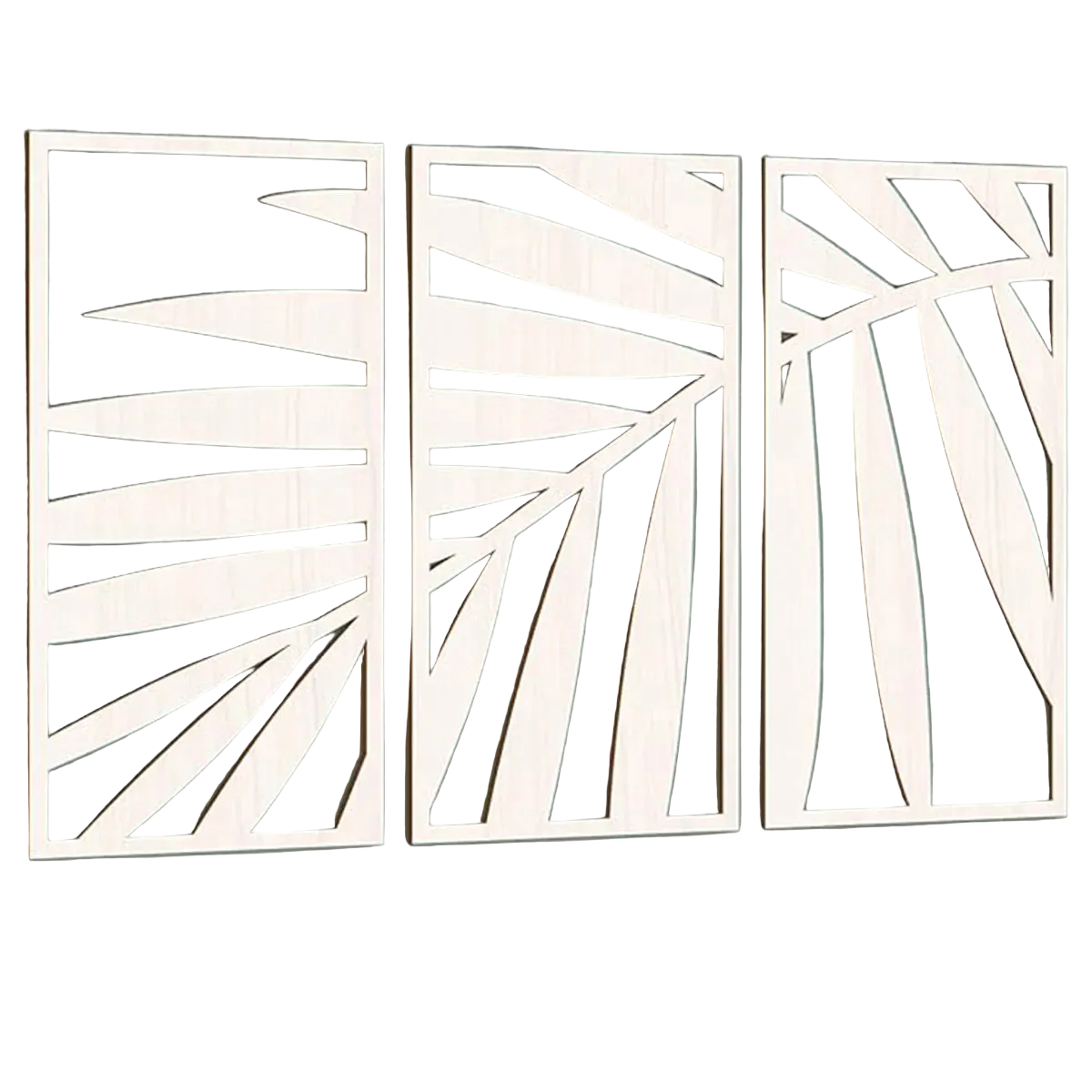 Tejesa 3pcs Wooden wall decoration hollow wooden leaf wall art for kitchen /bathroom /living room /dining room /porch wall