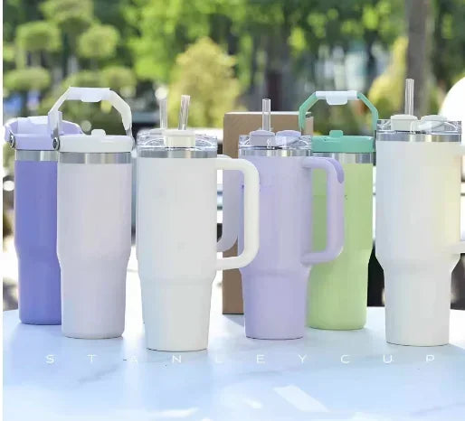 Hemasa 40oz Tumbler FlowState Straw Lid Stainless Steel Vacuum Insulated Car Mug /Double Wall Thermal Iced Travel Cup bottle