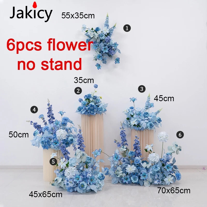 Wedding Decoration Hanging Flower Row Background Arch Decor Artificial Flowers Road Lead Flower Ball Floral Backdrop Arrangement