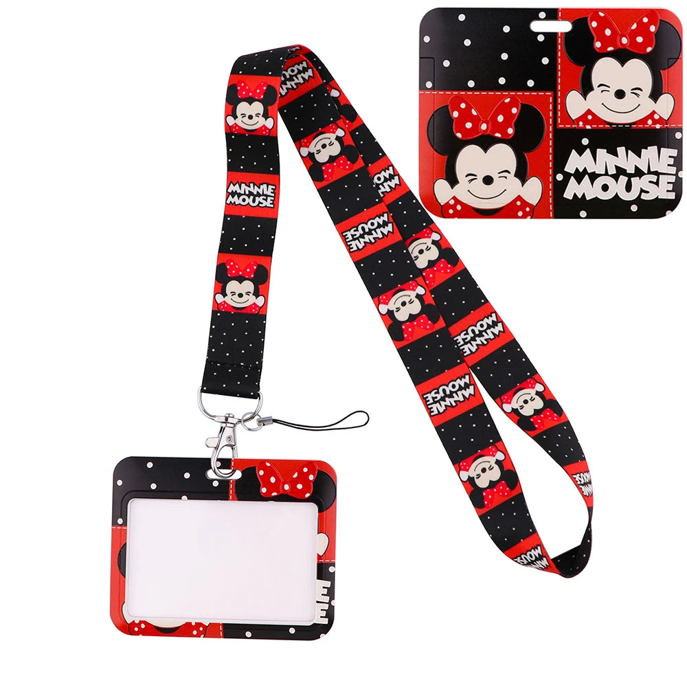 Hemasa Credential Holder Cartoon Lanyards for Key Neck Strap for Card Badge Gym Keychain Keyring Accessories Gifts