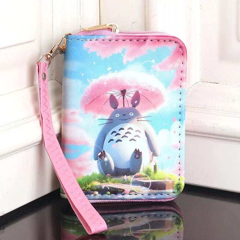 Cartoon Kuromi Short Version Waterproof Money Bag Zipper Coin Purse Multiple Card Slots Wallet Portable Decoration Girl Gift