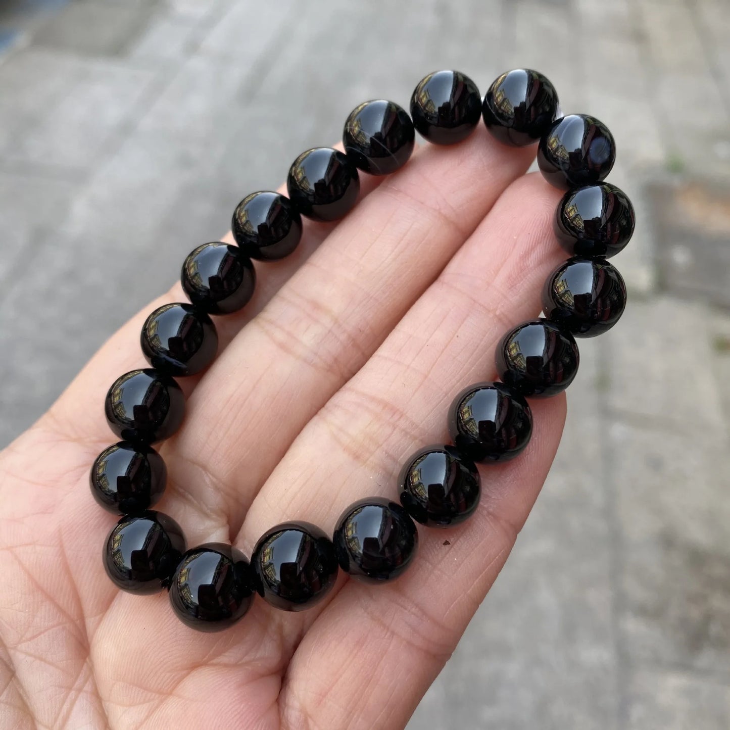 Hemasa Black Onyx  Beads  Natural Stone  Beads Bracelets