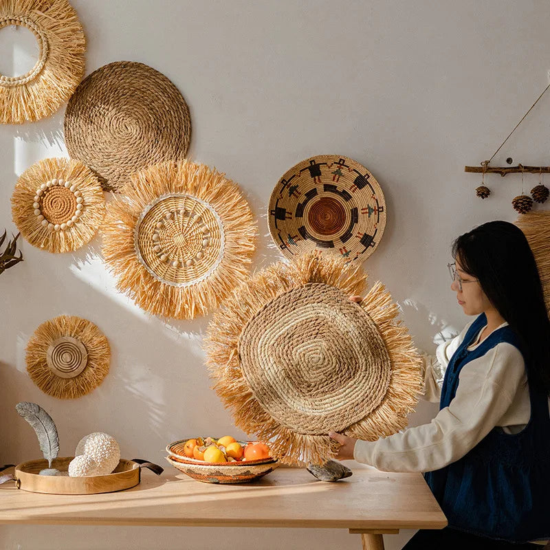 Hemasa Rustic Style Handmade Grass Hanging Decorations /Home Decoration / Wall Hanging