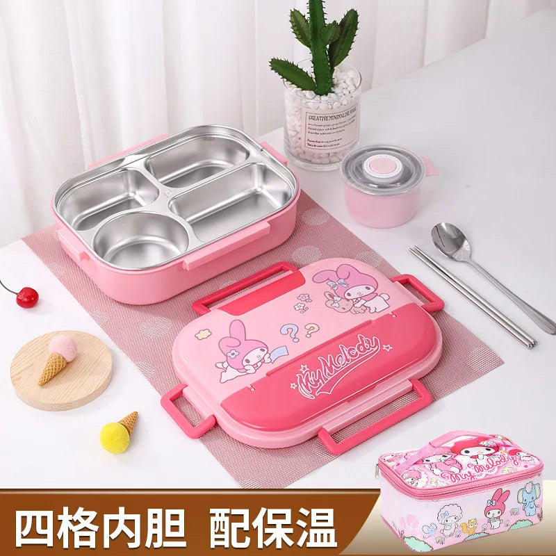 Hemasa Four Grids Five Grids Large Capacity Cartoon Anime Figure Cute Insulation