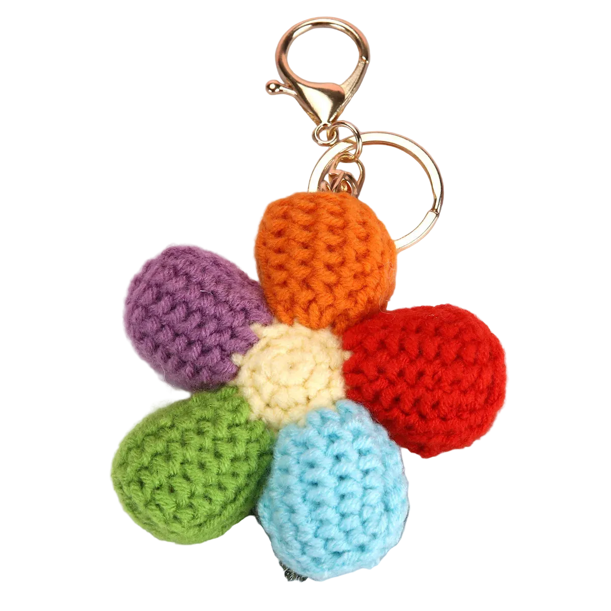 Hemasa  New Crochet Leaf Pendant Handwoven Leaves Bag Pendant /Knitting Leaves Key Ring