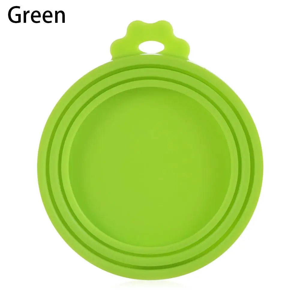Hemasa 3 In 1 Silicone Canned Lid Reusable Food Tin Cover Keep Fresh Kitchen Organization Pet Supplies