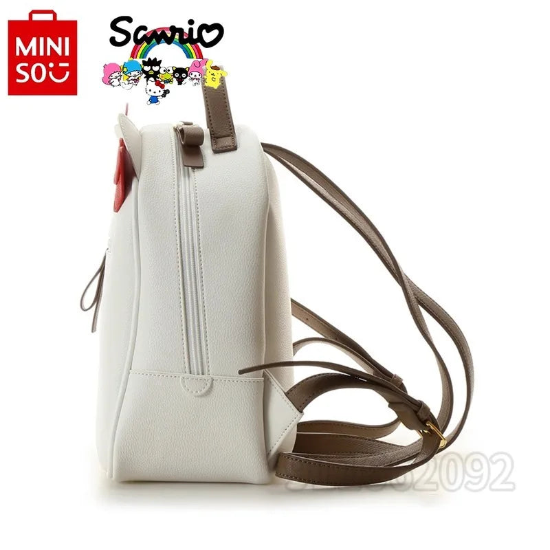 MINISO Hello Kitty New Mini Backpack Luxury Brand Original 2-piece Set Women's Backpack Cartoon Cute Women's Bag Fashion Trend