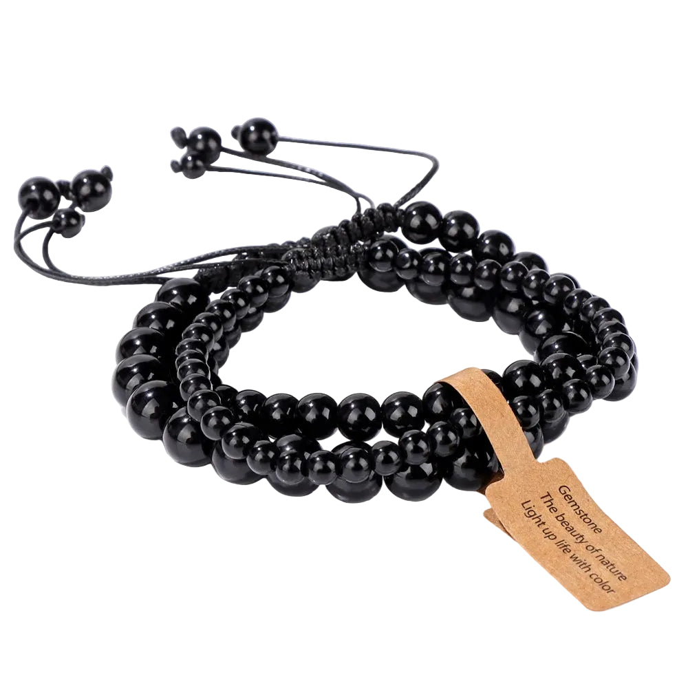 Tejesa  3pcs  Amazonite Bracelets for Women Men 4/6/8mm Beads Braided Bracelet Handmade Adjustable Wristbands Jewelry