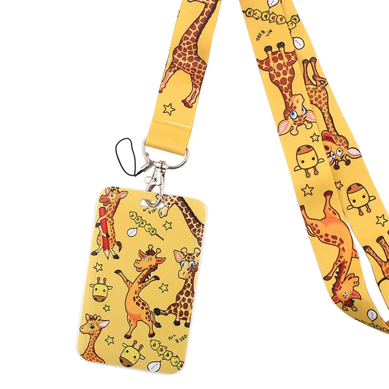 Tejesa Butterfly Lanyard Business Credit Card Holder Neck Strap Keychain Hang Rope ID Badge Holder Lariat Lasso