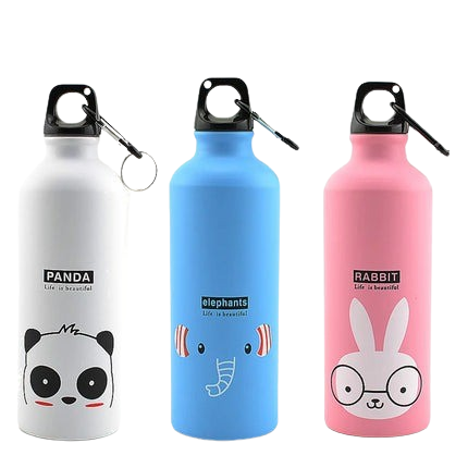 Hemasa  Aluminium Cartoon Sports Mug /Stainless Steel Water Bottle with Lid