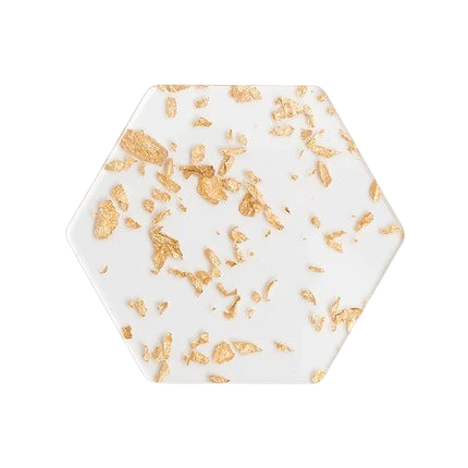 Hemasa Silicone Cup Coaster with  Gold Foil Decor