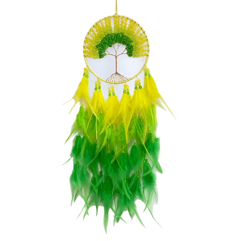 Hemasa  Hand-woven Crystal Wind Chime Hanging  Dream Catcher  For Living Room Bedroom Creative Festival Holiday Gifts Home Decor
