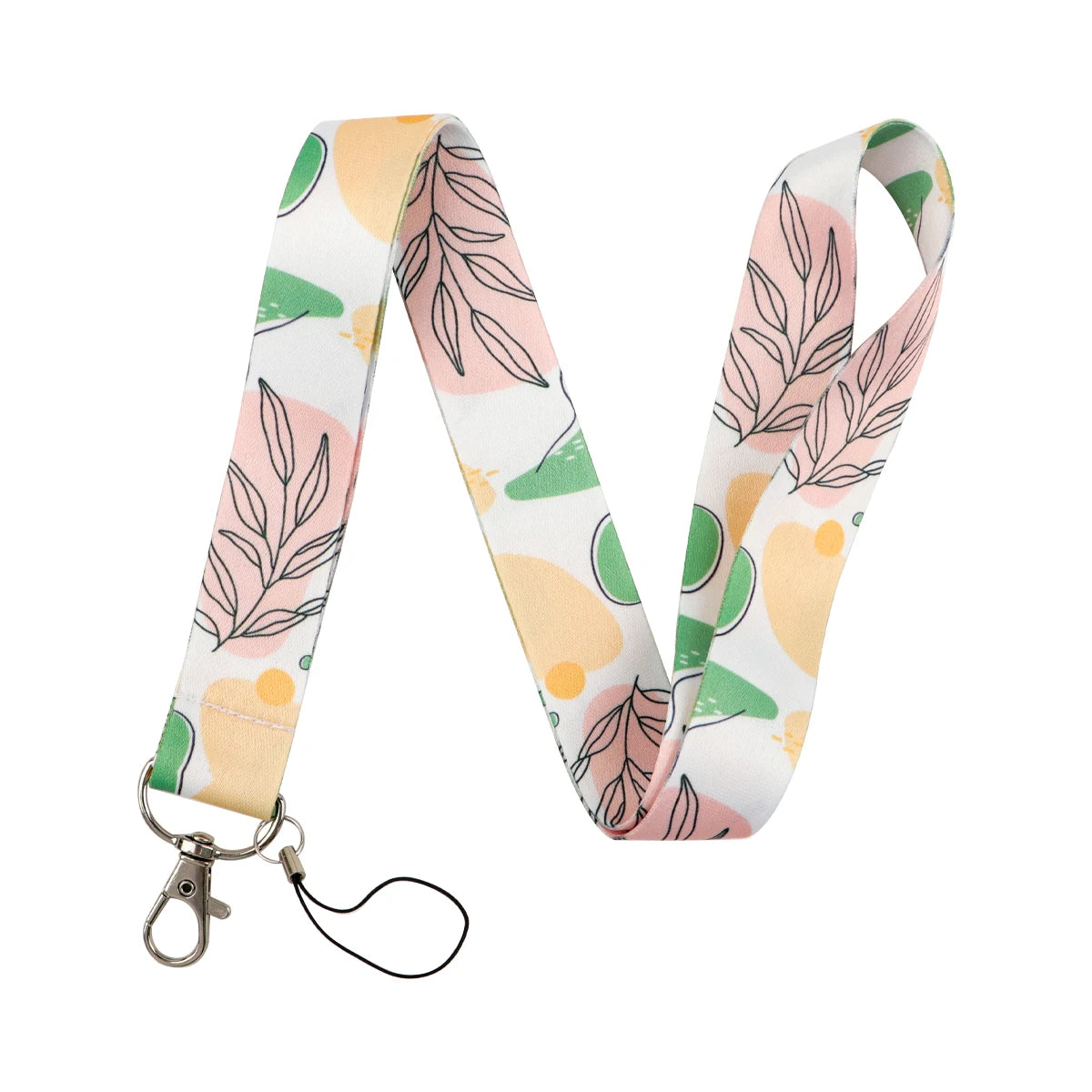 Strawberry Cell Phone Lanyard Neck Strap Hanging Lanyards for Keys ID Card Employee Card Badge Holder Leaf Neck Strap