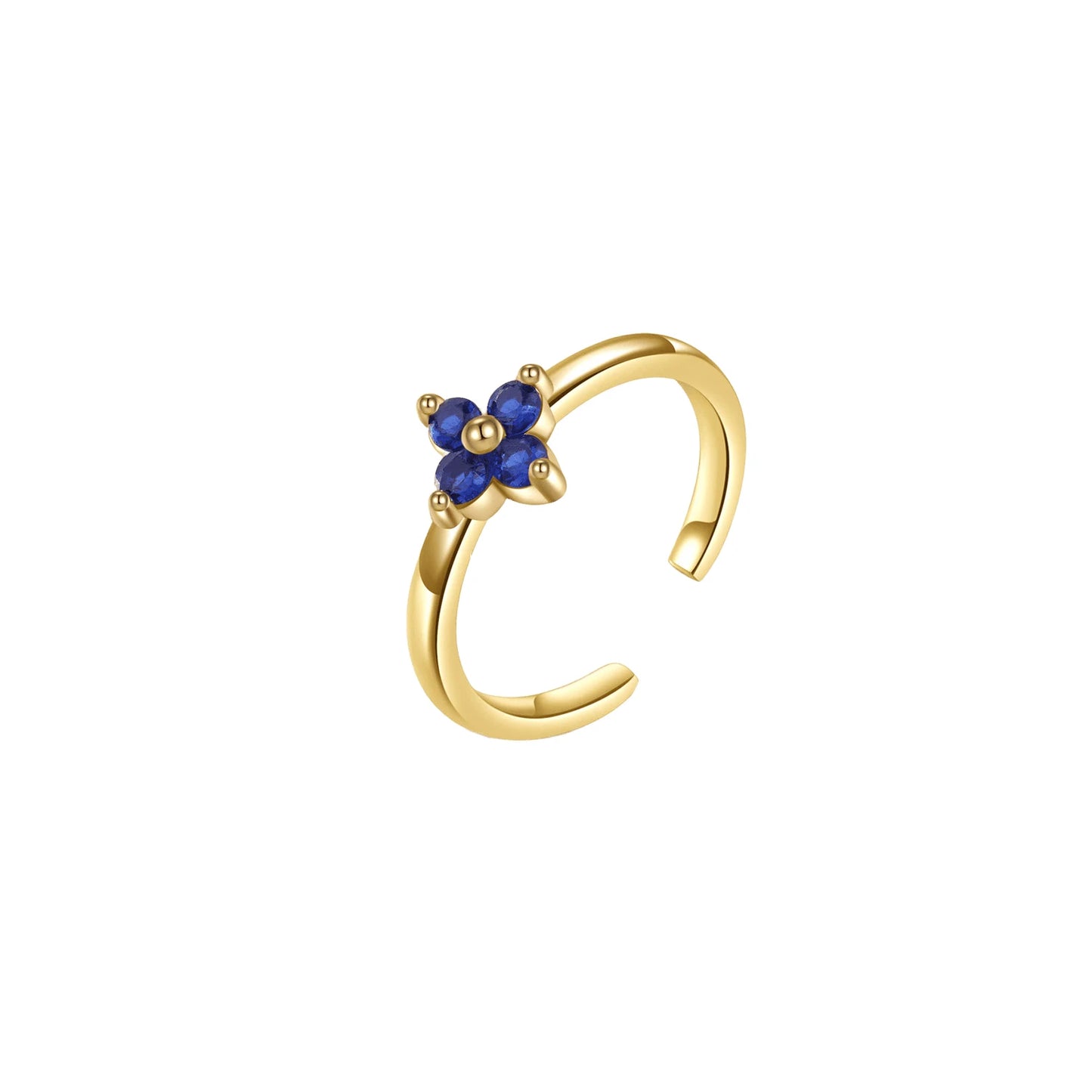 New Gold Plated Color Zircon Toe Ring High Quality Non Fading Jewelry Fashion Luxury Accessories Women's Summer Gift