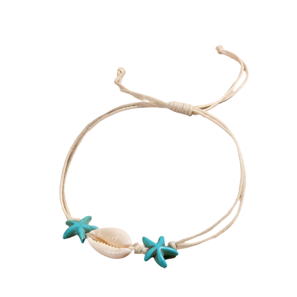 Hemasa Handmade Bohemian Shell Beads Bracelets For Women Men Sea Star Turtle Conch Woven Rope Bracelet Friendship Beach Jewelry