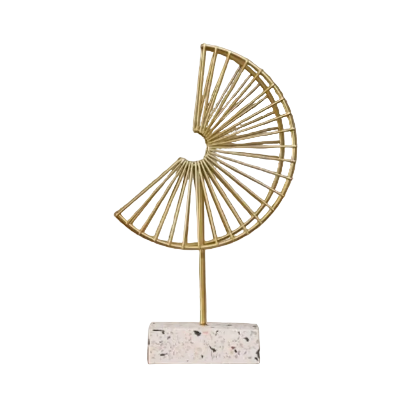Hemasa Nordic Simple Metal Abstract Art Ornaments Porch Living Room TV Cabinet Office Desktop Creative Home Decoration